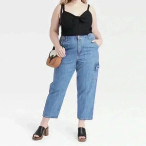 Universal Thread Boyfriend Cargo Jeans Size 17/R